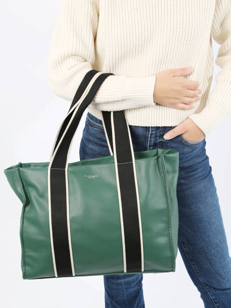 A4 Size Shoulder Bag New Grain Miniprix Green wt new grained F6946 other view 1