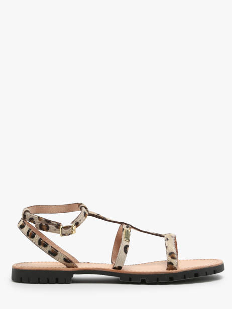 Sandals In Leather Les tropeziennes Gold women HEXOM