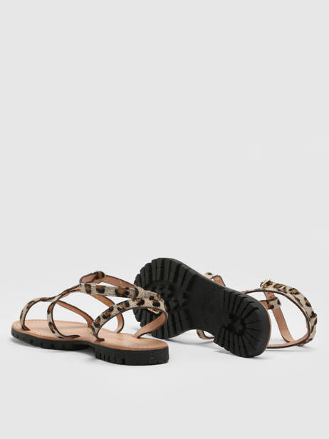 Sandals In Leather Les tropeziennes Gold women HEXOM other view 4
