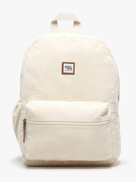 Sac à Dos 1 Compartiment Basilic pepper Beige delhi BDEH01