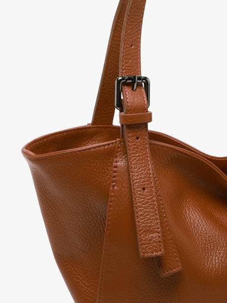 Sac Porté épaule Caviar Cuir Milano Marron caviar CA24065 vue secondaire 2