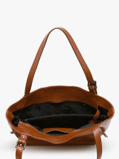 Sac Porté épaule Caviar Cuir Milano Marron caviar CA24065 vue secondaire 3