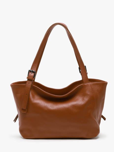 Sac Porté épaule Caviar Cuir Milano Marron caviar CA24065 vue secondaire 4