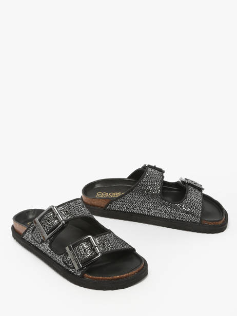Slippers Fusbett Colors of california Black women HCBIOW07 other view 1