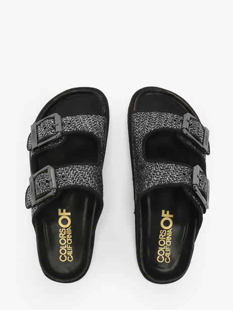 Slippers Fusbett Colors of california Black women HCBIOW07 other view 3