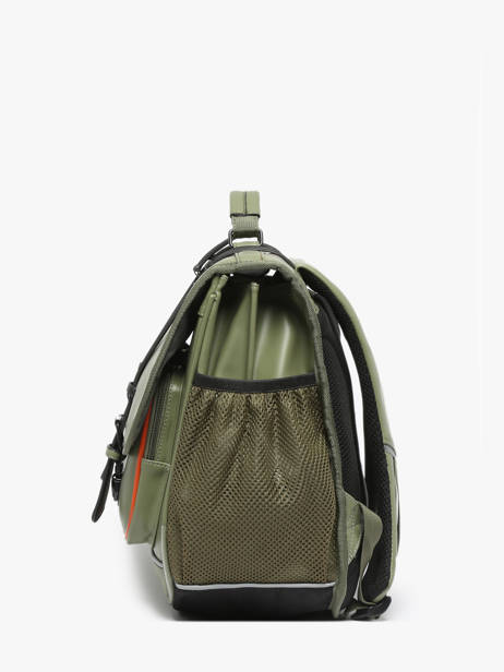 2-compartment Satchel Cameleon Green vintage north PBVWCA38 other view 2