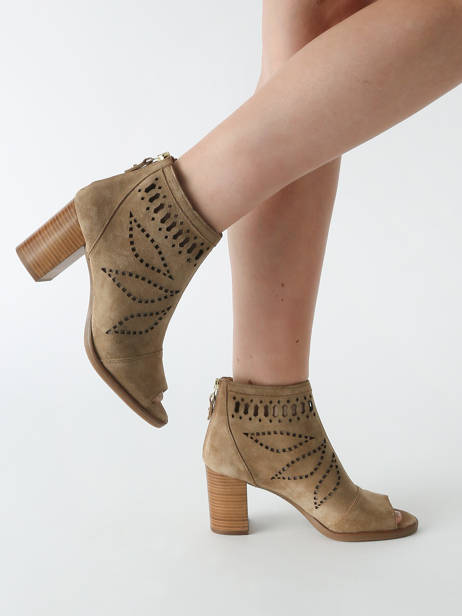 Heeled Boots Liset In Leather Alpe Brown women 50941101 other view 1
