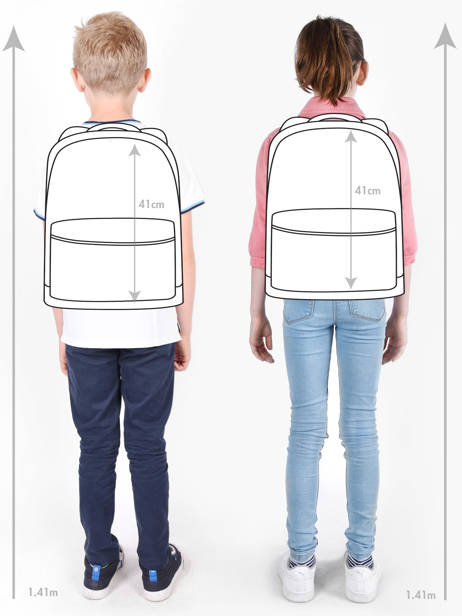 2-compartment Vintage North Backpack Cameleon Blue vintage north SD39 other view 1