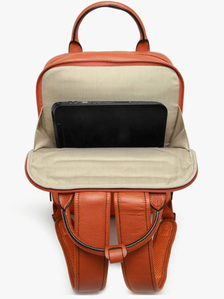 Sac à Dos Business Flandres 2 Compartiments Cuir Etrier Orange flandres EFLA8272 vue secondaire 4
