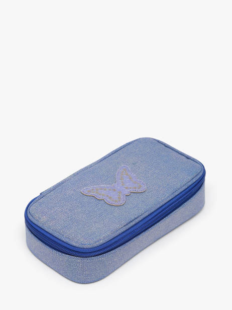 1 Compartment Pouch Caramel et cie Blue boheme FI other view 1