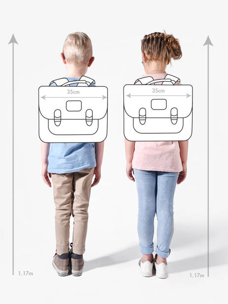 Cartable Tann's Bleu les fantaisies g 45272 vue secondaire 1