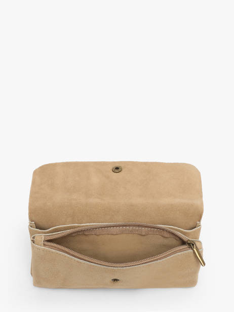 Sac Bandoulière Velvet Cuir Milano Beige velvet VE23067 vue secondaire 2