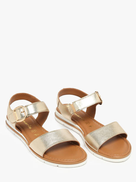 Sandals In Leather Tamaris Gold women 44 other view 1