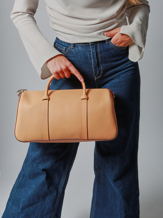 Longchamp Daylong chevron Handbag Beige