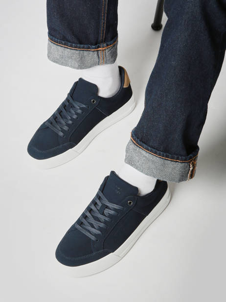 Sneakers In Leather Tommy hilfiger Blue men 5517DW5 other view 1