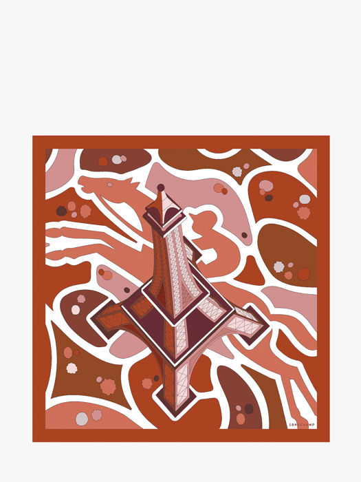 Longchamp Soie gots Etole Orange