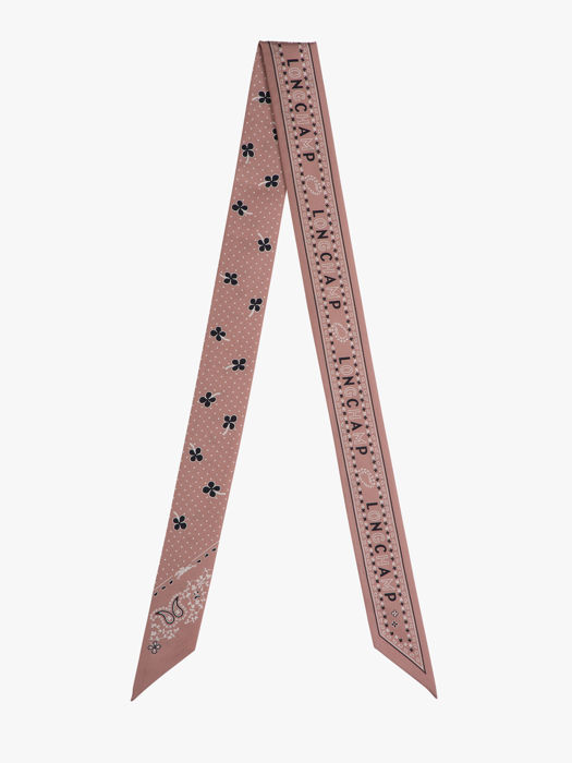 Longchamp Soie gots Scarf Pink