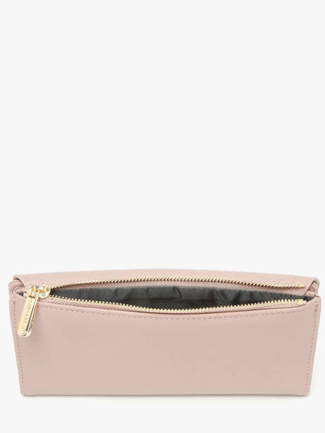 Wallet David jones Pink saffiano P164 other view 2