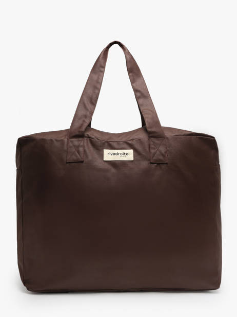Large Weekender Elzevir Waxed Rivedroite Brown waxed ELZEVWAX