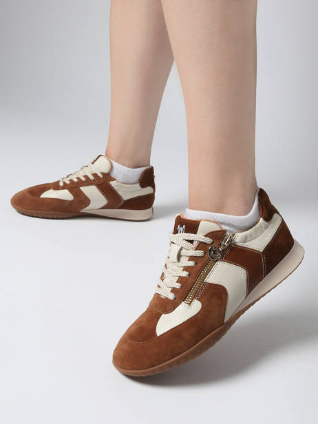 Sneakers En Cuir Mam'zelle Marron women CSGLO31 vue secondaire 1