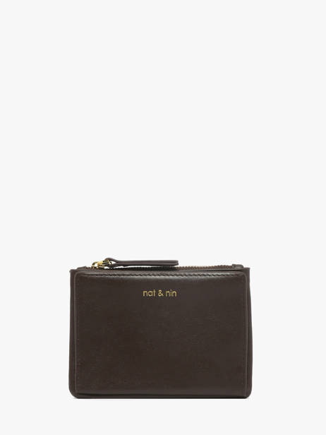 Wallet Leather Nat et nin Brown vintage SOLY