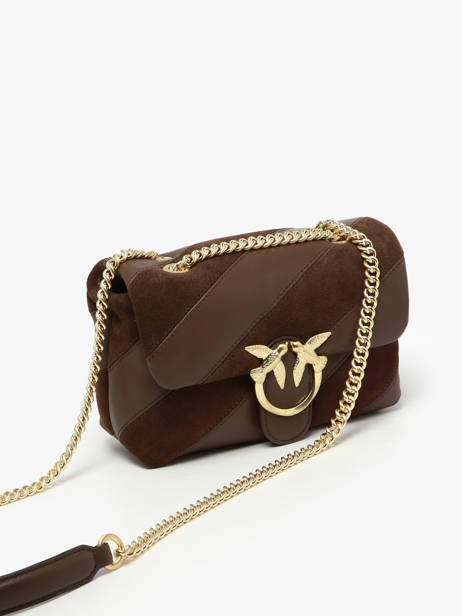 Sac Bandoulière Love Bag Puff Pinko Marron love bag puff A2JY vue secondaire 2