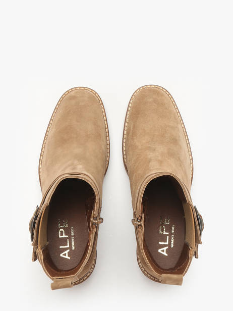 Heeled Boots In Leather Alpe Brown women 54651109 other view 3