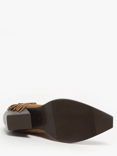 Heeled Santiago Boots In Leather Inuovo Brown women B50014 other view 4