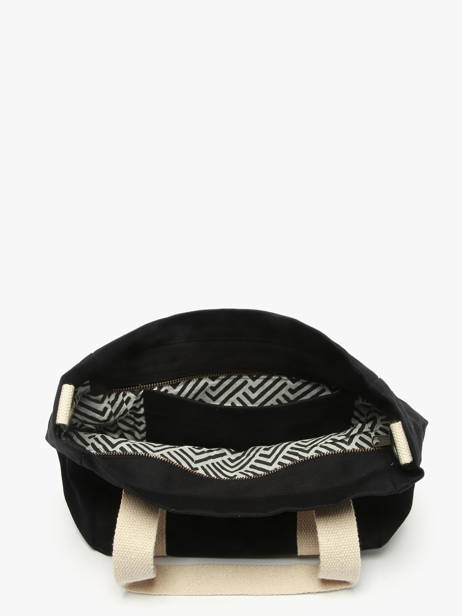 Sac Porté Main Best Seller Coton Hindbag Noir best seller LOUISE vue secondaire 3