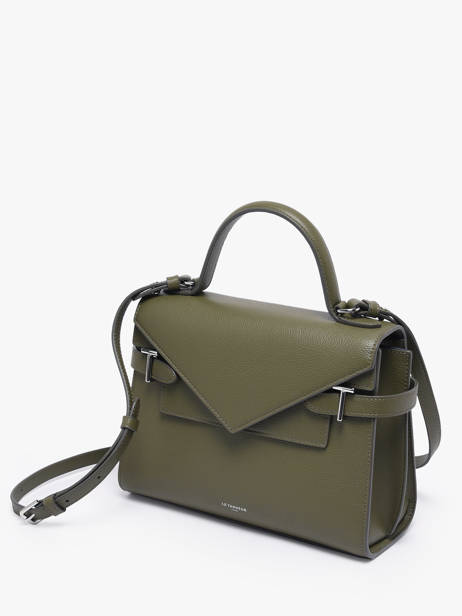 Medium Grained Leather Emilie Shoulder Bag Le tanneur Green emily TEMI1014 other view 2