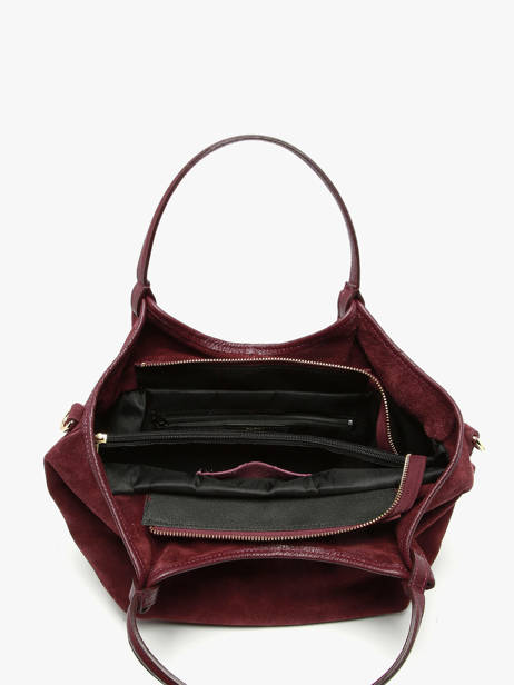 Sac Porté épaule Velvet Caviar Cuir Milano Rouge velvet caviar VC241111 vue secondaire 3