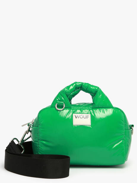 Shoulder Bag Glossy Recycled Polyester Wouf Green glossy BB250027