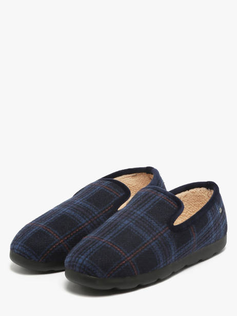 Slippers Isotoner Blue men 98121 other view 1