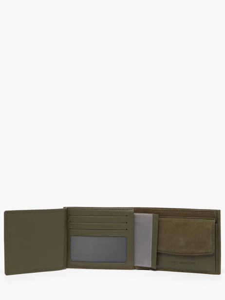 Wallet Leather Yves renard Green nubuck 2607 other view 2