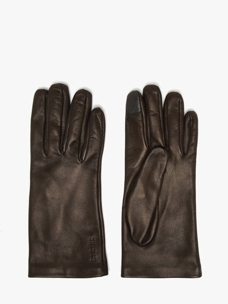 Gants Femme Cuir Etrier Noir accessoires EGLO416G