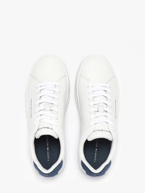 Sneakers In Leather Tommy hilfiger White men 536702W other view 3