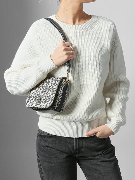 Shoulder Bag Th Jacquard Polyurethane Tommy hilfiger Blue th jacquard AW17447 other view 1