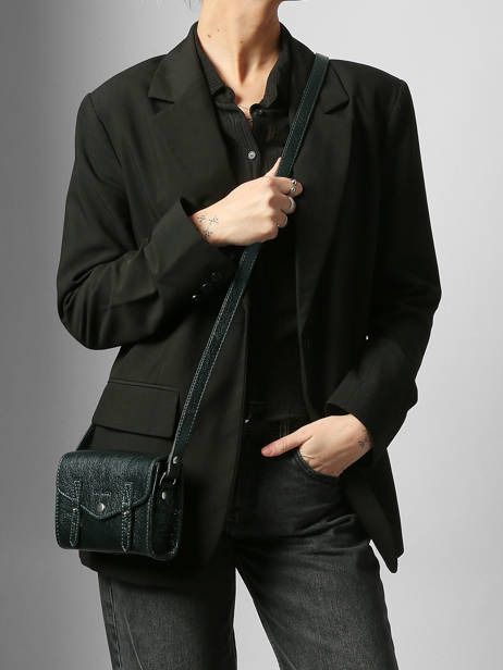 Leather Mini Indispensable Minuit Crossbody Bag Paul marius Green minuit MINIMIN other view 1