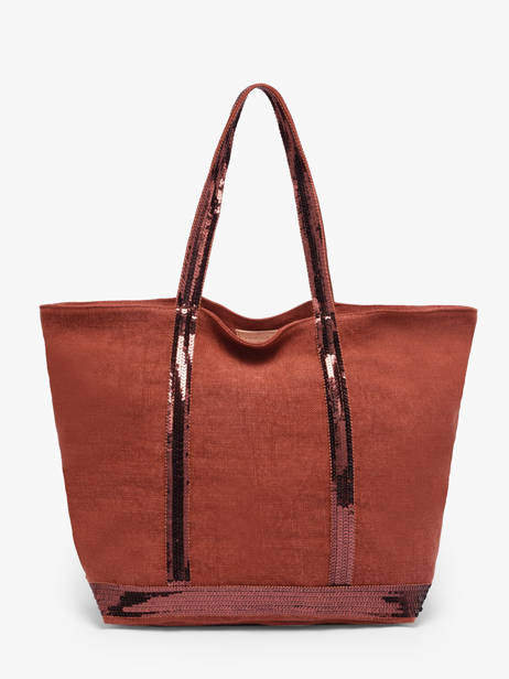 Le Cabas Zippé M Lin Et Paillettes Vanessa bruno Orange cabas lin 31V40378