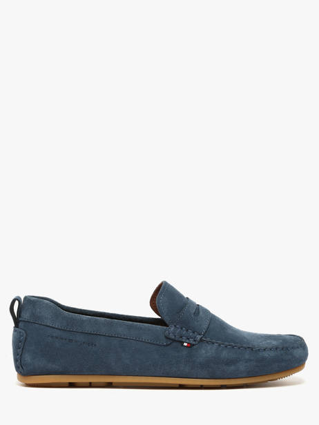 Mocassins En Cuir Tommy hilfiger Bleu men 5789DBZ