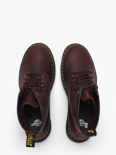 Boots 1460 En Cuir Dr martens Marron men 11822609 vue secondaire 4