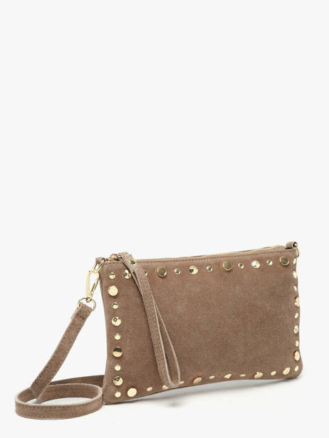 Sac Bandoulière Velvet Cuir Milano Marron velvet VE24111O vue secondaire 2
