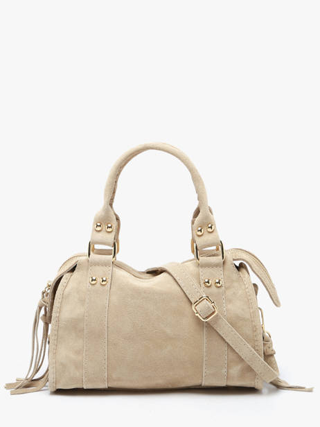 Sac Bandoulière Velvet Cuir Milano Beige velvet VE24093O vue secondaire 4