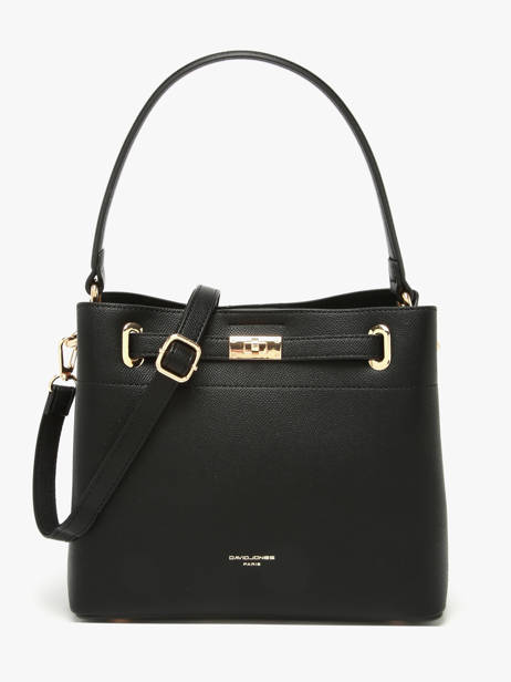 Sac Porté épaule Saffiano David jones Noir saffiano CM6829