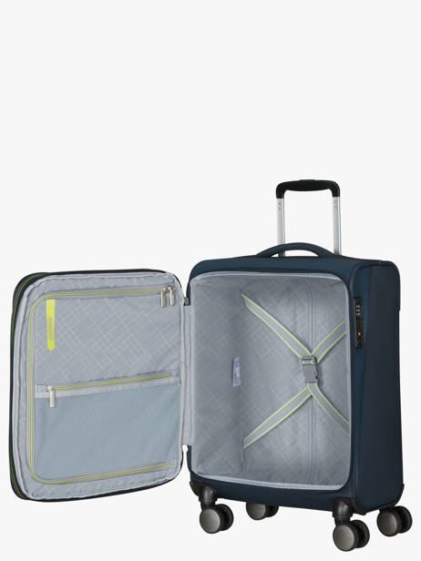 Valise Cabine Extensible American tourister Bleu wanderlite 158076 vue secondaire 3