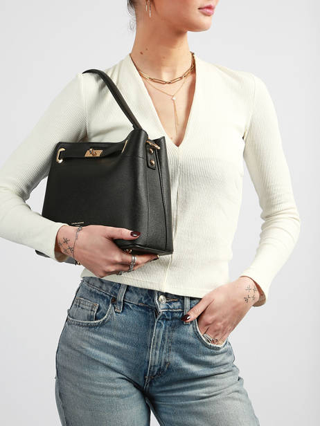 Sac Porté épaule Saffiano David jones Noir saffiano CM6829 vue secondaire 1