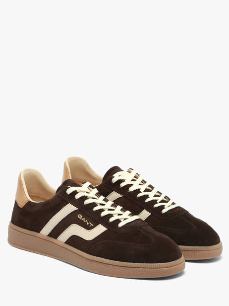 Sneakers En Cuir Gant Marron men CUZIMG46 vue secondaire 2