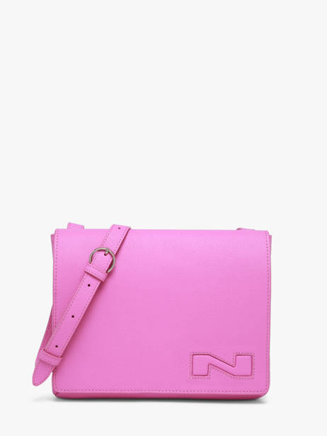 Sac Bandoulière Brugge Cuir Nathan baume Rose n city 2