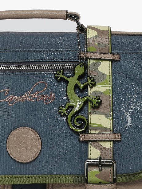 Cartable 3 Compartiments Cameleon Bleu vintage urban PBVBCA41 vue secondaire 6