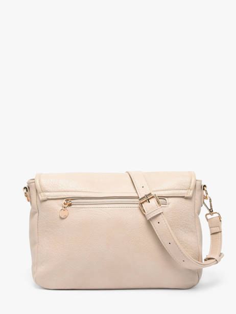 Sac Bandoulière Zip Lulu castagnette Beige zip ALENA vue secondaire 4
